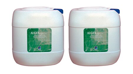 2 ADET Gemaş  ALGEX PROTECTOR 20 LT (40 LT) Yosun Önleyici - Giderici - Liquid Algaecide-ToptancıyızBiz